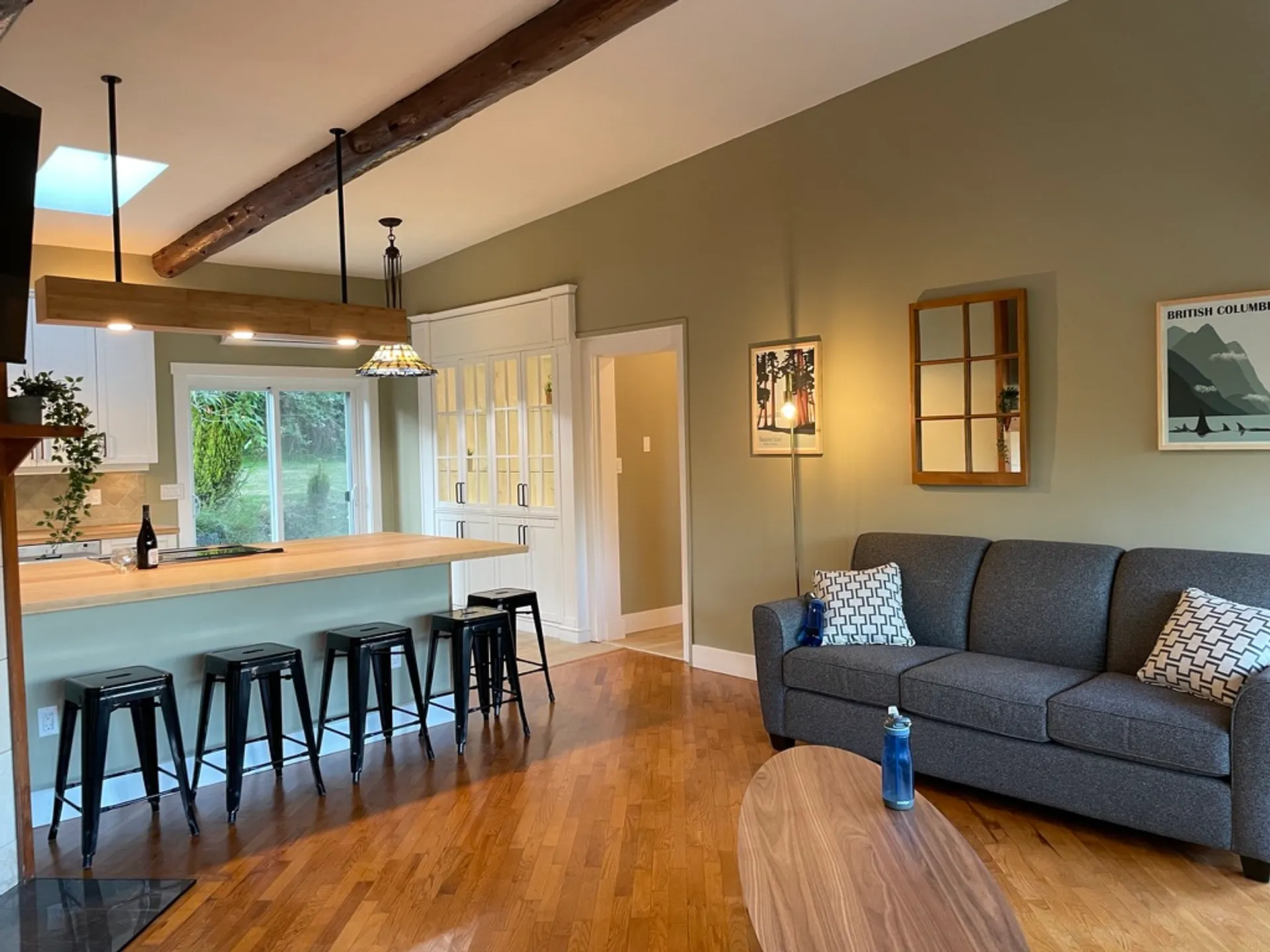 Unit 1 living room with sofa