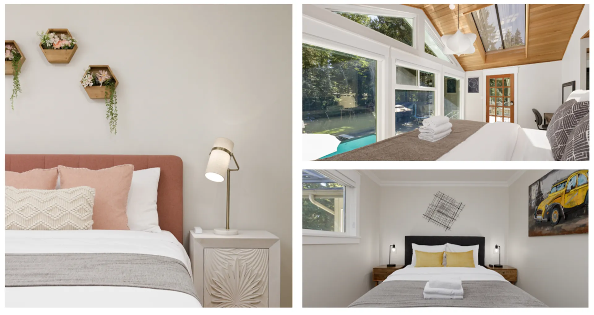 Bedrooms after renovation