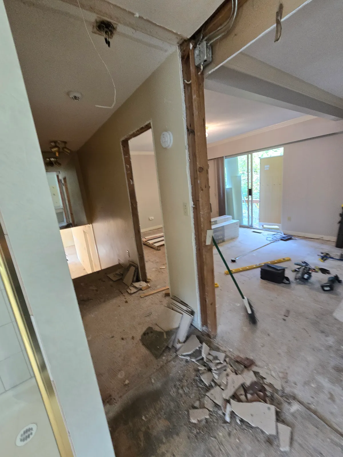 Framing new bedroom walls