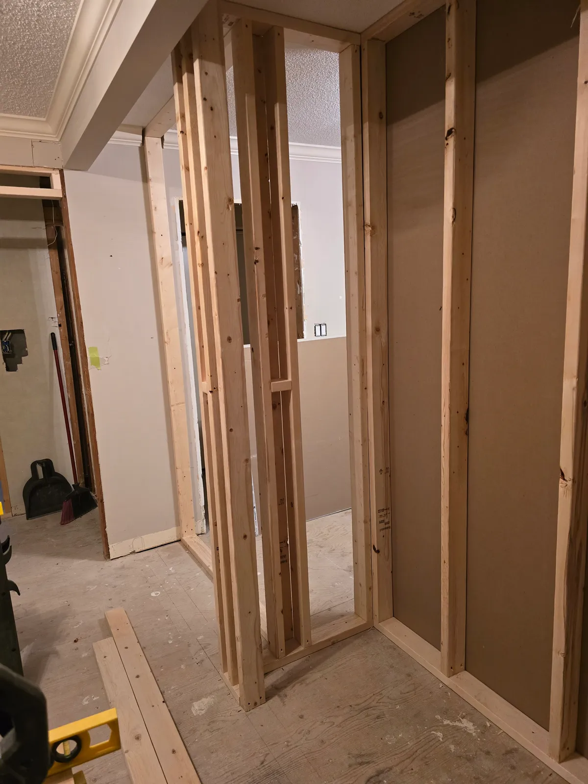 Construction progress mid-project