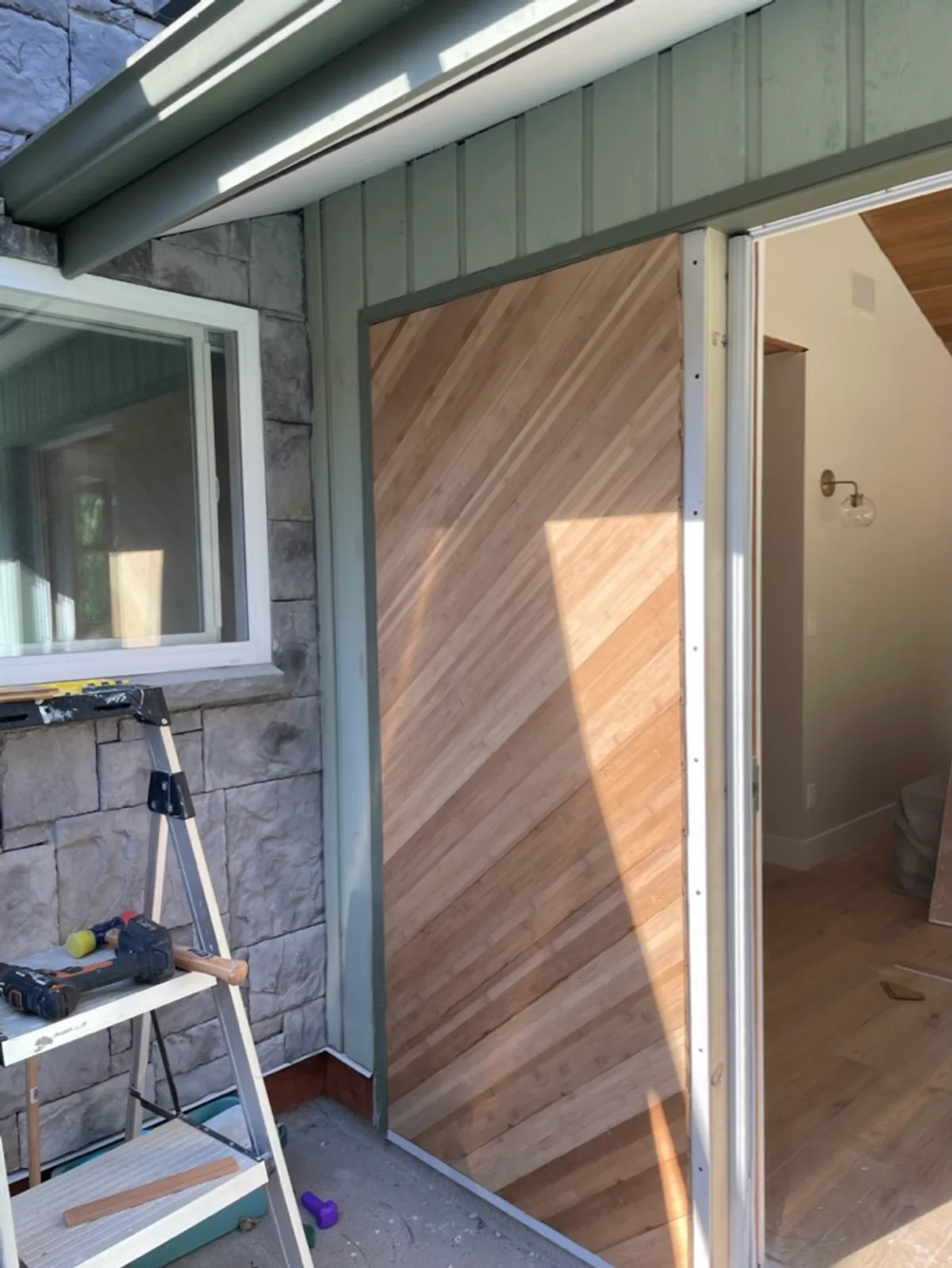 Deck and drywall work