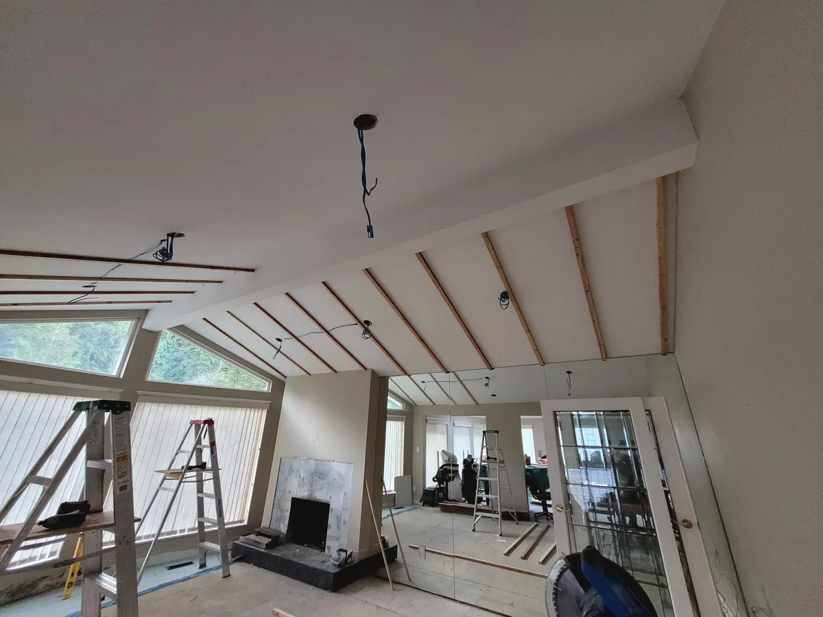 Interior renovation in progress